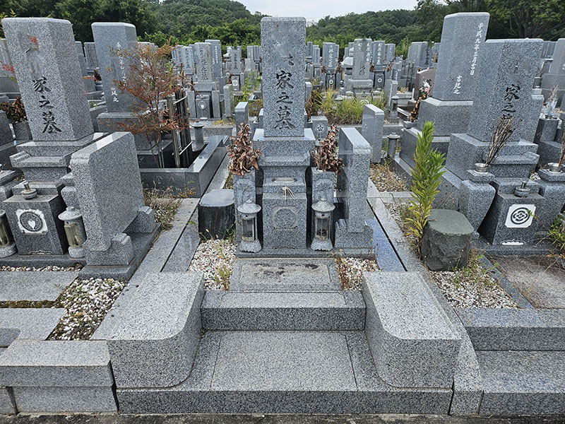 墓じまいハナミズキ西神墓園施工事例