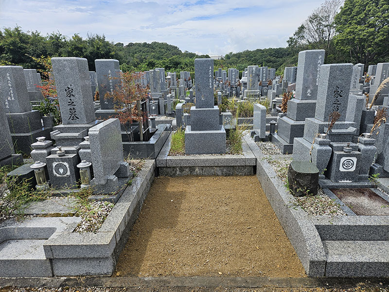 墓じまいハナミズキ西神墓園施工事例完了図
