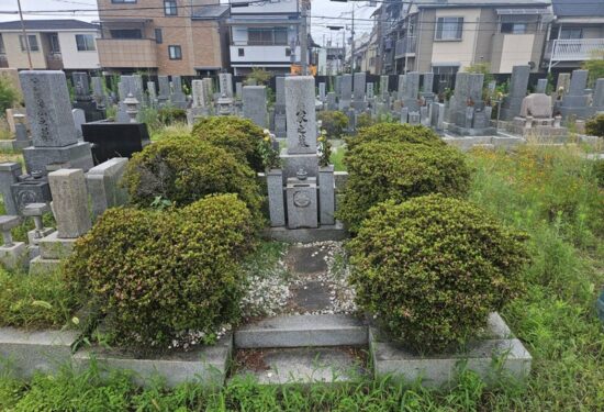 尼崎市弥生ケ丘墓園での墓じまい・墓石解体撤去工事の施工実績